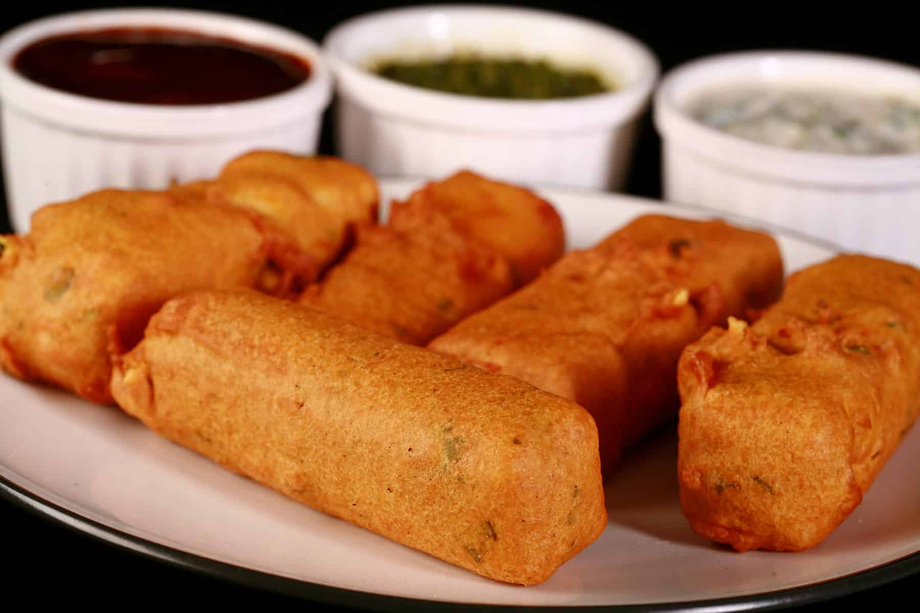 A plate of paneer pakora.